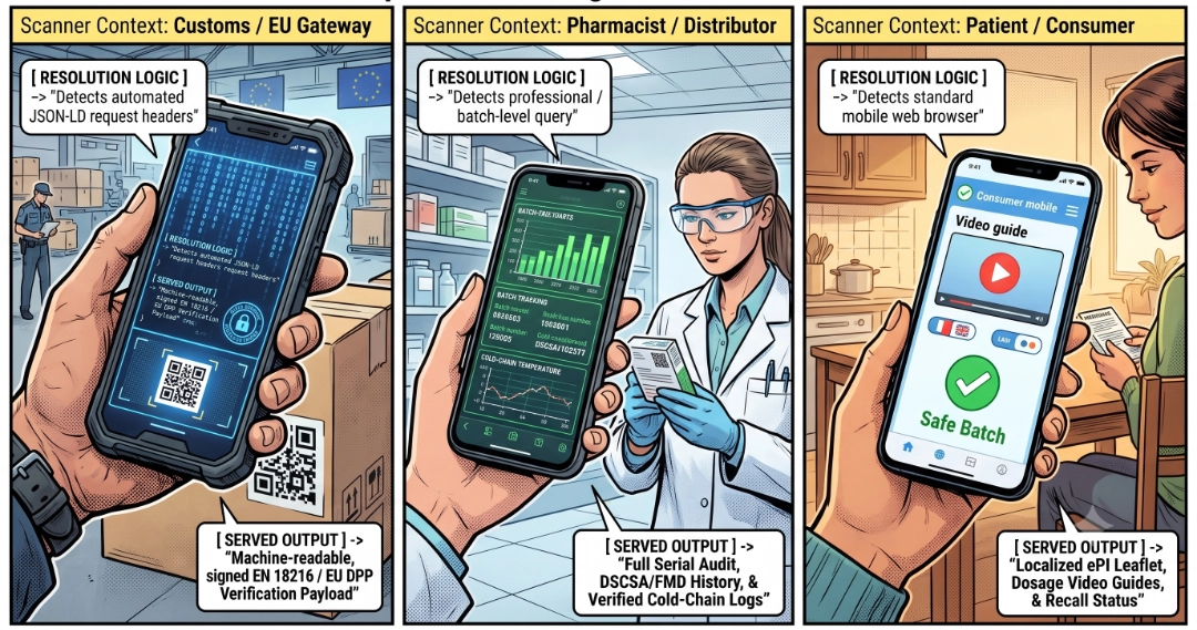 DossierEngine Pharma Solutions GS1 Digital Link Architecture Overview